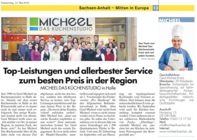 Mitteldeutsche Zeitung – Top Leistung & allerbester Service Mai 2010