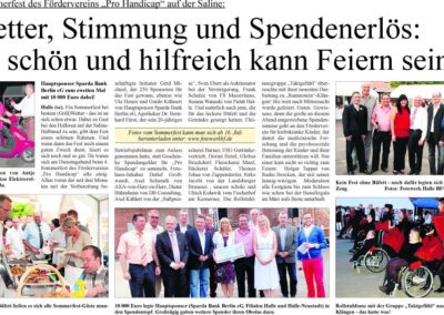 Wochenspiegel Nachbericht 2. Sommerfest “Pro Handicap” 2012
