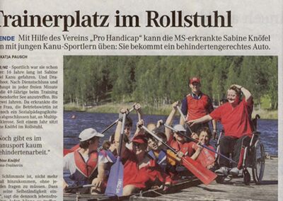 Mitteldeutsche Zeitung – Autoübergabe “Pro Handicap” Juni 2010